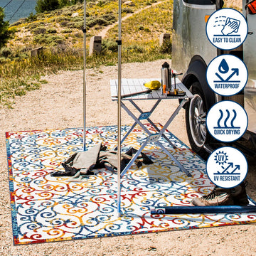 Atrani Scroll Trellis Indoor/outdoor Area Rug